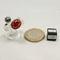 Ring "offen/56", Bernstein "cognac/grün", ES