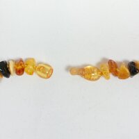 Babybernsteinkette "Splitter", ca. 32-34 cm bunt Steckschließe