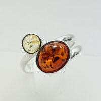 Ring "offen/58", Bernstein "cognac/lemon", ES