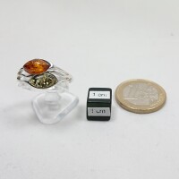 Ring "offen/56", Bernstein "cognac/grün", ES