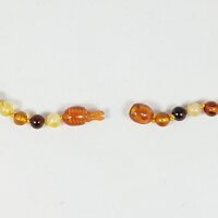 Babybernsteinkette "ca. Kugel", ca. 32-34 cm bunt Steckschließe