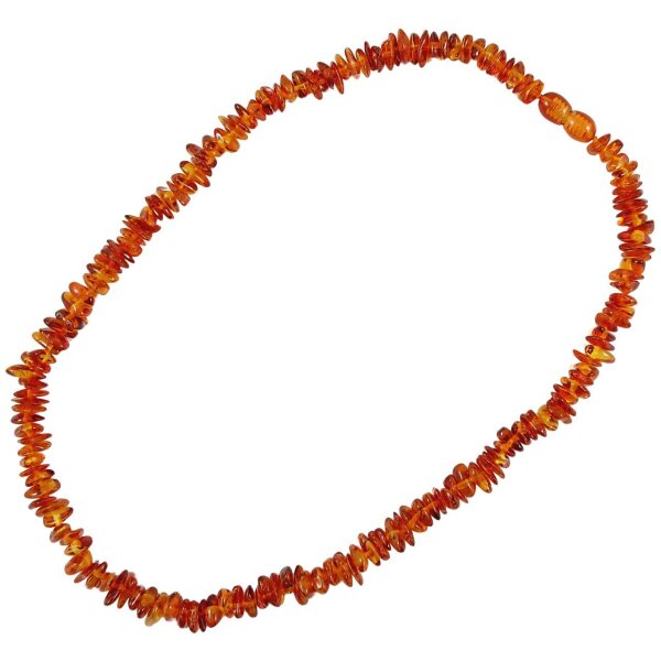 Kette "Splitter, uni", Bernstein, ca. 45 cm