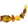 Collier, Bernstein auf Leder