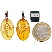 Anhänger "Amor", Bernstein graviert, ES