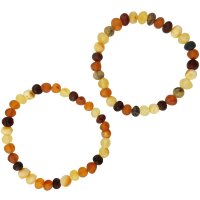 Armband "barock, matt", Bernstein