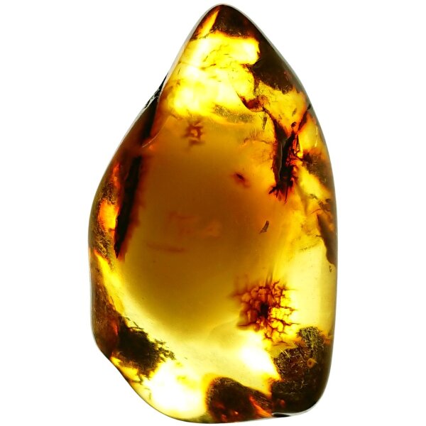 Schmeichelstein, Bernstein, handverlesene Top-Qualität inkl. Schweberahmen