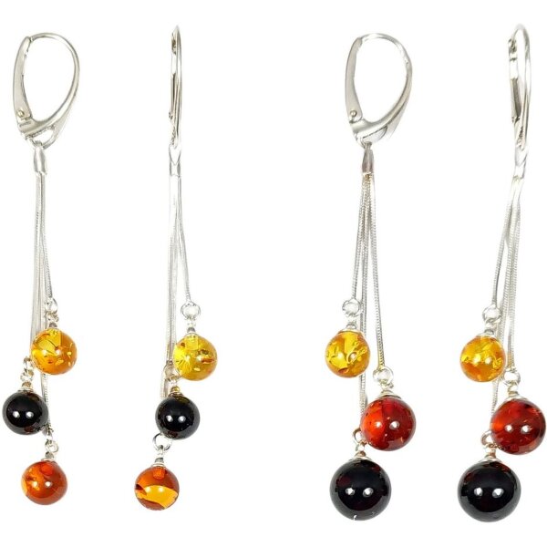 Gehänge "3 Kugeln", Bernstein, ES