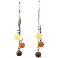 Gehänge "3 Kugeln, matt", Bernstein, ES