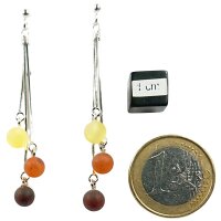 Gehänge "3 Kugeln, matt", Bernstein, ES