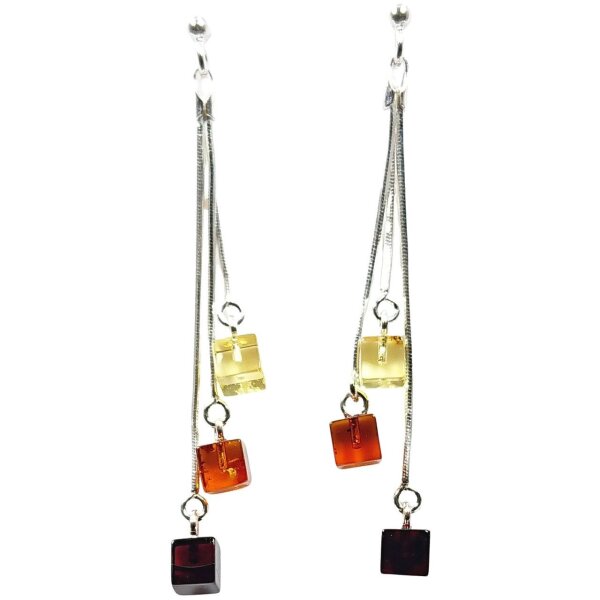 Gehänge "3 Würfel", Bernstein, ES