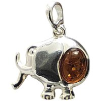 Anhänger "Elefant", Bernstein, ES