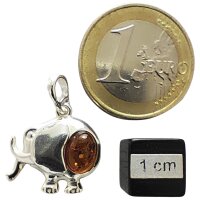 Anhänger "Elefant", Bernstein, ES