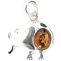 Anhänger "Elefant", Bernstein, ES