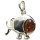 Anhänger "Elefant", Bernstein, ES