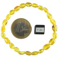 Armband "Böhnchen", Bernstein