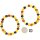 Armband "barock", Bernstein