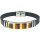 Armband, Bernstein "Mosaik ca. 4,1 x 1,1 cm" auf Leder