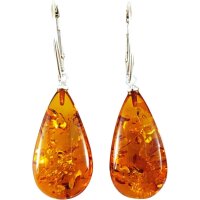 Gehänge "Tropfen, flach", Bernstein, ES