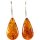 Gehänge "Tropfen, flach", Bernstein, ES