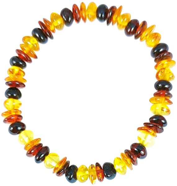 Armband,"Scheibchen/barock, bunt", Bernstein