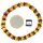 Armband,"Scheibchen/barock, bunt", Bernstein