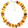 Armband "Splitter, bunt", Bernstein