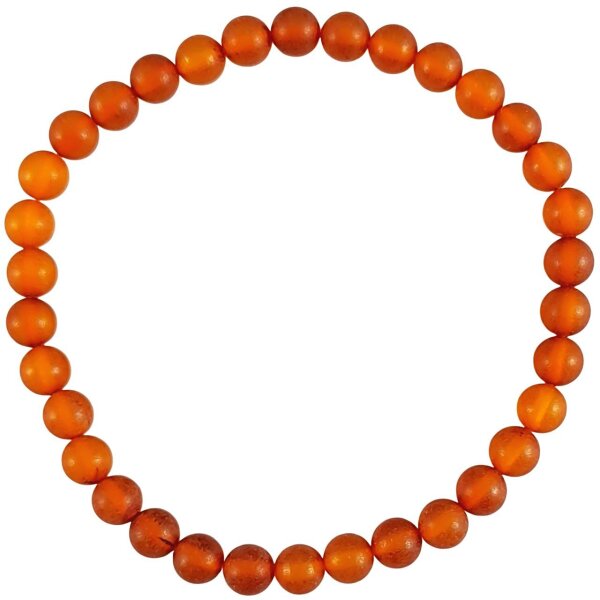 Armband, ca. d 5,5 mm, exakte Kugeln, Bernstein