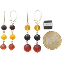 Gehänge "3 barocke Kugeln", Bernstein, ES