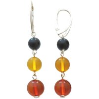 Gehänge "3 barocke Kugeln", Bernstein, ES