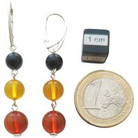 Gehänge "3 barocke Kugeln", Bernstein, ES