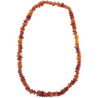 Kette "Splitter, uni-dunkler", Bernstein, ca....