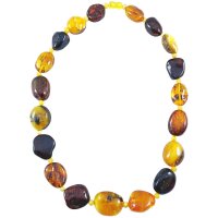 Kette, Bernstein, ca. 62 cm