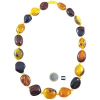 Kette, Bernstein, ca. 62 cm