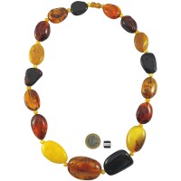 Kette, Bernstein, ca. 67 cm