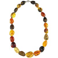 Kette, Bernstein, ca. 72 cm