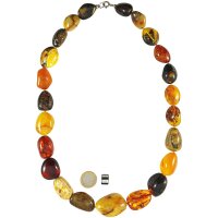 Kette, Bernstein, ca. 72 cm