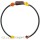 Armband, Bernstein auf Kautschuk