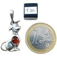 Anhänger "Hund", Bernstein, ES