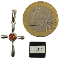 Anhänger "Kreuz", Bernstein, ES