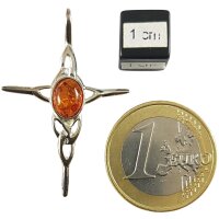Anhänger "Kreuz", Bernstein, ES