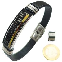 Armband, Bernstein "Mosaik" auf Leder