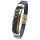 Armband, Bernstein "Mosaik" auf Leder