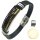 Armband, Bernstein "Mosaik" auf Leder