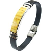 Armband, Bernstein "Mosaik ca. 4,1 x 1,1 cm"...