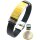 Armband, Bernstein "Mosaik ca. 4,1 x 1,6 cm" auf Leder