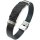 Armband, Bernstein auf Leder